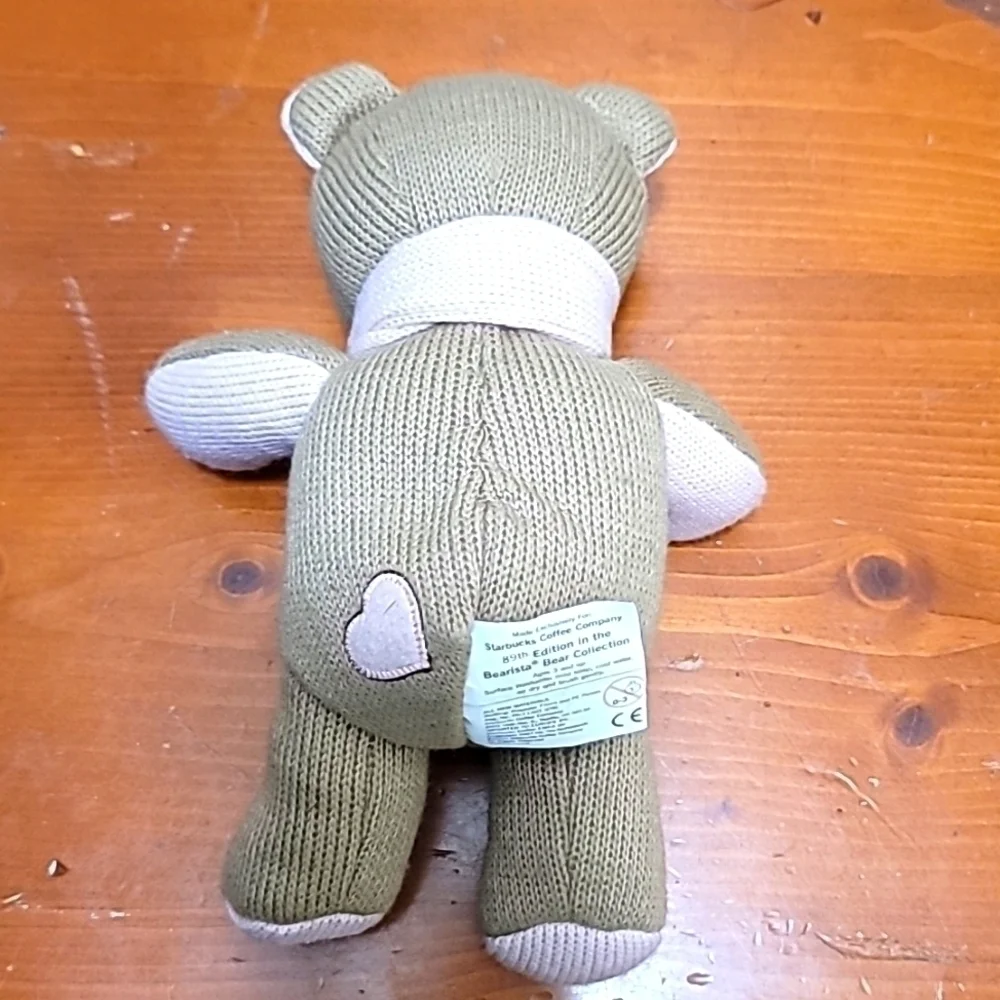 Starbucks Bearista Bear Plush Toy Unisex OS Tan Pink‎ 89th Edition 2010 Knit